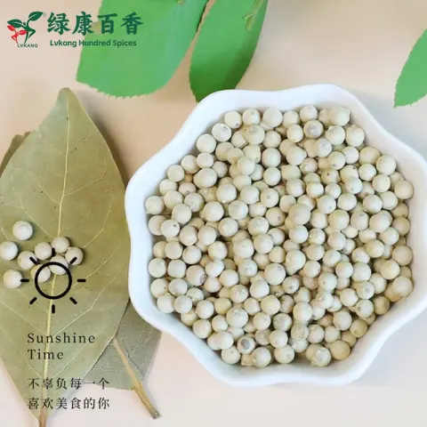 白胡椒粒产地批发 - 中国高品质白胡椒粒 - 绿康香料